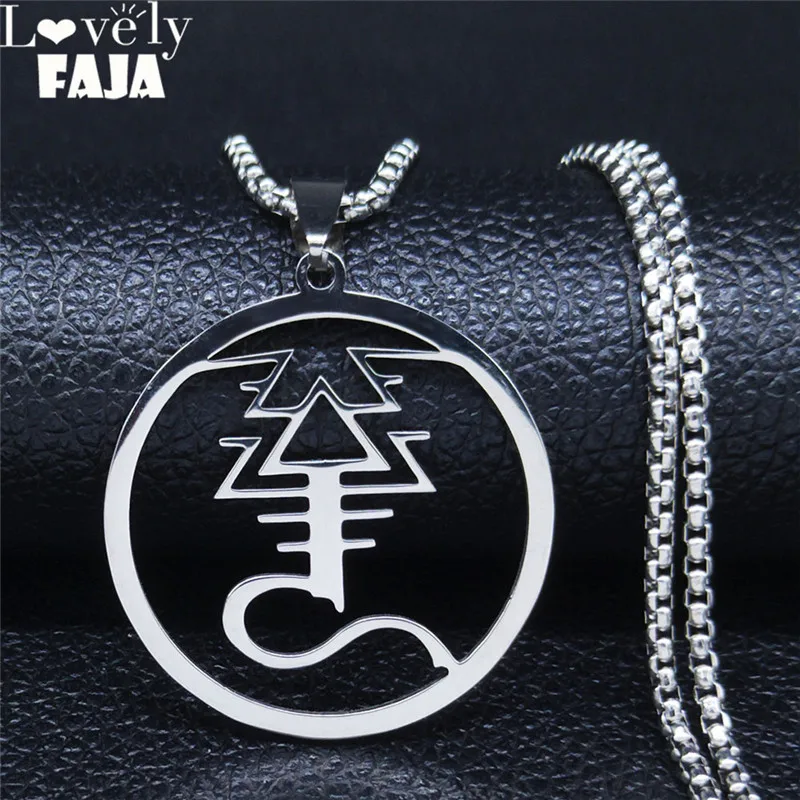 2024 Khaine Eldar Stainless Steel Necklace for Men/Women  Army Cospley Army Imperium Pin Tau Decal Jewelry NZZZ3626S03