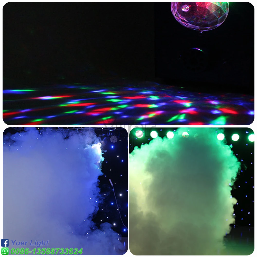 Hete Verkoop Draadloze Afstandsbediening 700W Rgb Magische Bal Rookmachine Mini Disco Podium Full Color Bar Party Bruiloft Mistmachine