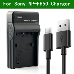 LANFULANG NP-FH50 NP FH50 USB Camera Battery Charger for Sony DSC-HX1 HX100 HX200 DSLR-A230 A290 A330 A380 A390 HDR-TG3 TG3E TG5