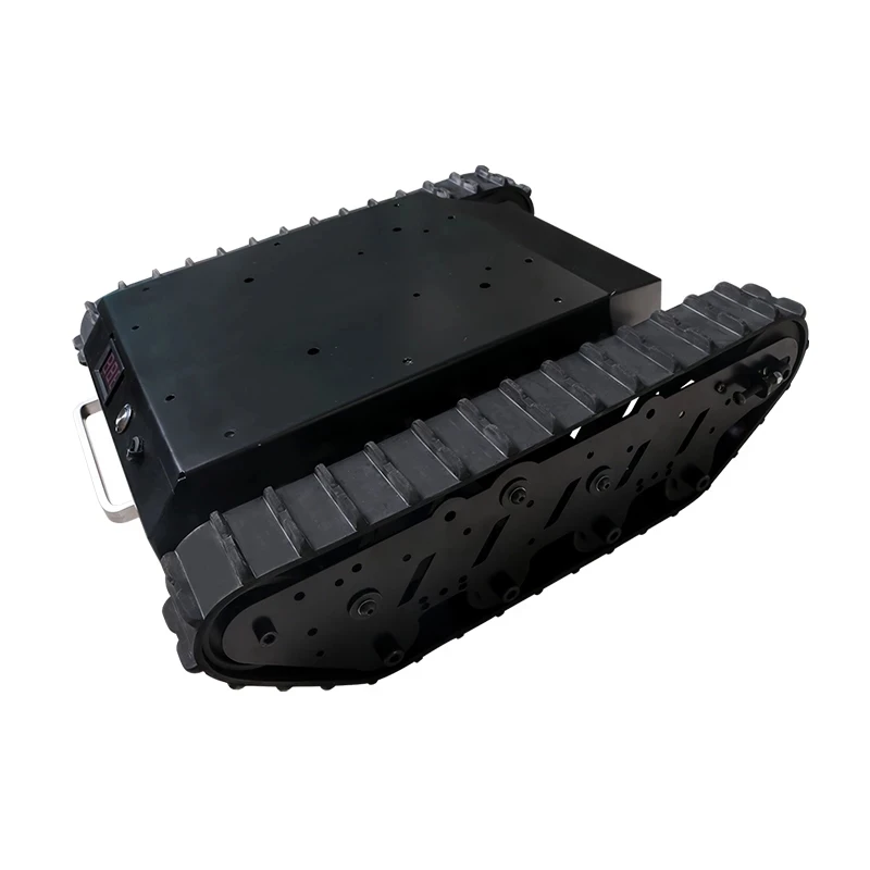 

40kg Large Load Metal Tank Chassis Car Super Wear-resistant Rubber Track Smart Car for Obstacle Crossing