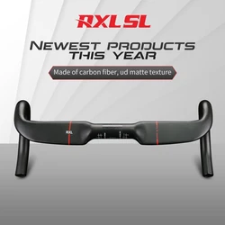 RXL SL 31.8 Carbon Road Handlebar For Bicycle Internal Routing UD Matte Drop Handle Bar Cycling Gravel Bike Handlebars