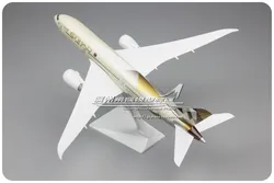 United Arab Emirates UAE Etihad Airways Boeing B787 plastic assembled aircraft model 1: 200 plane model for Xmas Birthday gift