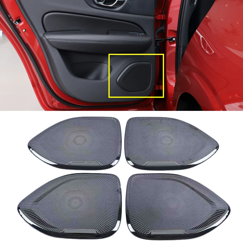 Suitable for Volvo S60 V60 2020 2021 Speaker Cover Sound Decoration Horn Decorative Frame Car Interior Accessories