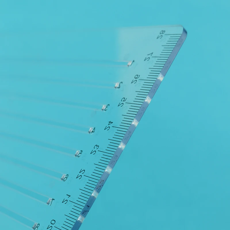 Strumento ausiliario Post-laurea Extrance Esame Linea Retta Speciale Righello Morbido/Duro 8/9/10mm Trasparente Righello piazza Righello Forniture