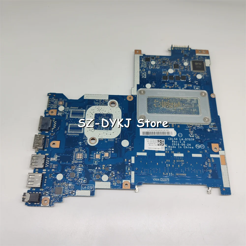 For HP Notebook 15-AY 15-AY172 Laptop Motherboard with i5-7200U LA-D707P 903792-601 903792-501 903792-001 906365-001 Mainboard