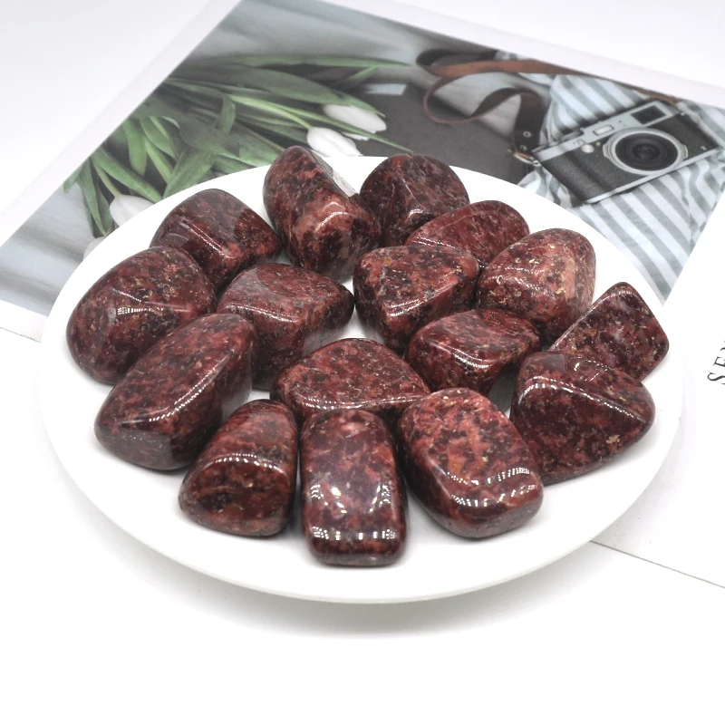 Natural Red Spot Jasper Tumbled Stones Mineral Raw Gemstones Specimens Irregular Shape Rock Reiki Bulk Home Aquarium Decoration