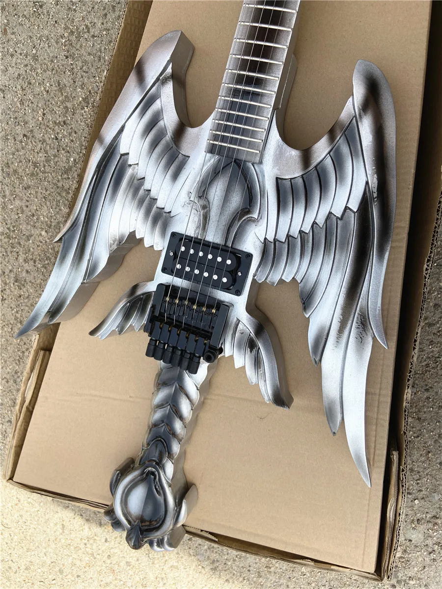 2021 high quality custom version of Angel Blade Wings Sword electric guitar free shipping