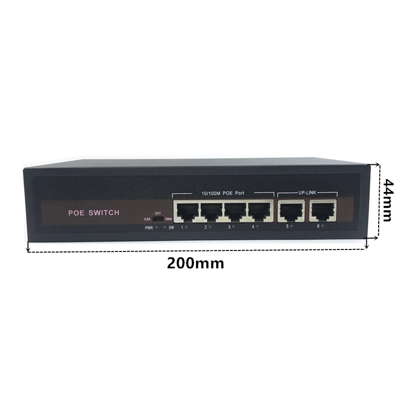 

48V Ethernet POE switch with 5 10/100Mbps Port IEEE 802.3 af/at Suitable for IP camera/Wireless AP/CCTV camera system