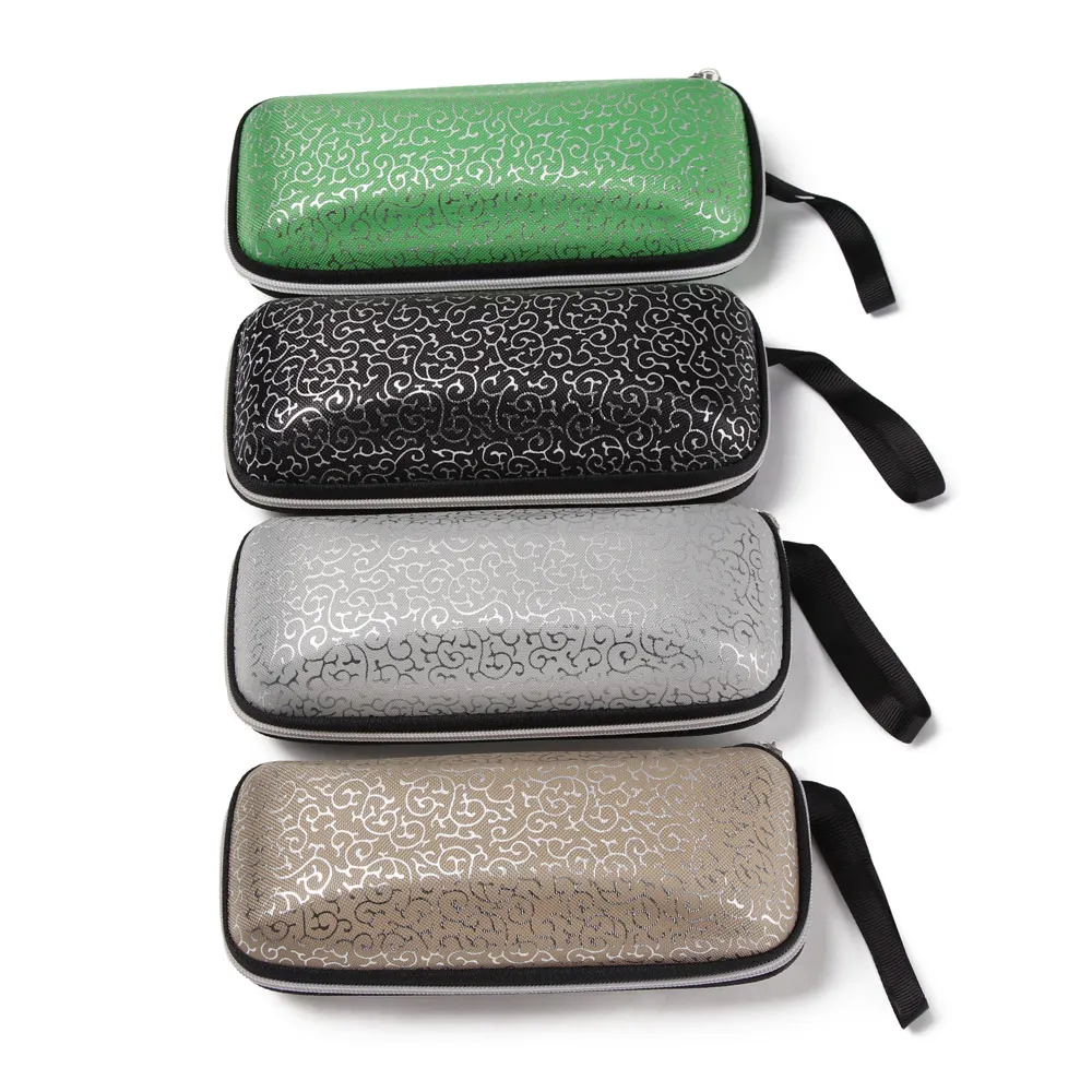 Estuche de gafas de sol para mujer, estuche de gafas, estuche de gafas, estuche protector duro, caja de gafas con cordón, cremallera, nuevo, 1PC