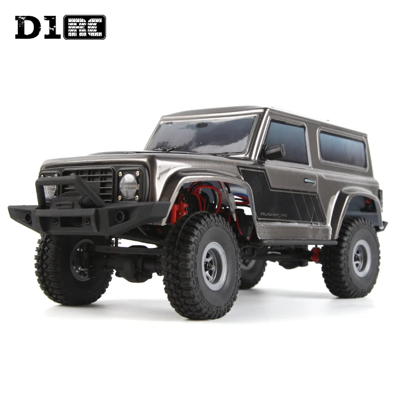 D1RC 1/18 2.4G Mini Off-road Indoor Truck RC Car Waterproof ESC Motor 3Line Servo Vehicle Models Rock Crawler