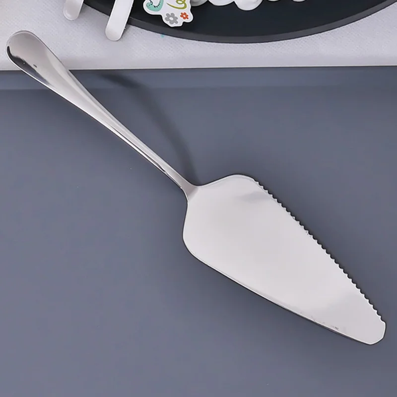 Stainless Steel Cake Pizza Shovel Wedding Birthday Cake Slicer Cutter Pastry Decorating Tools Bakeware Cream Spatula Divider