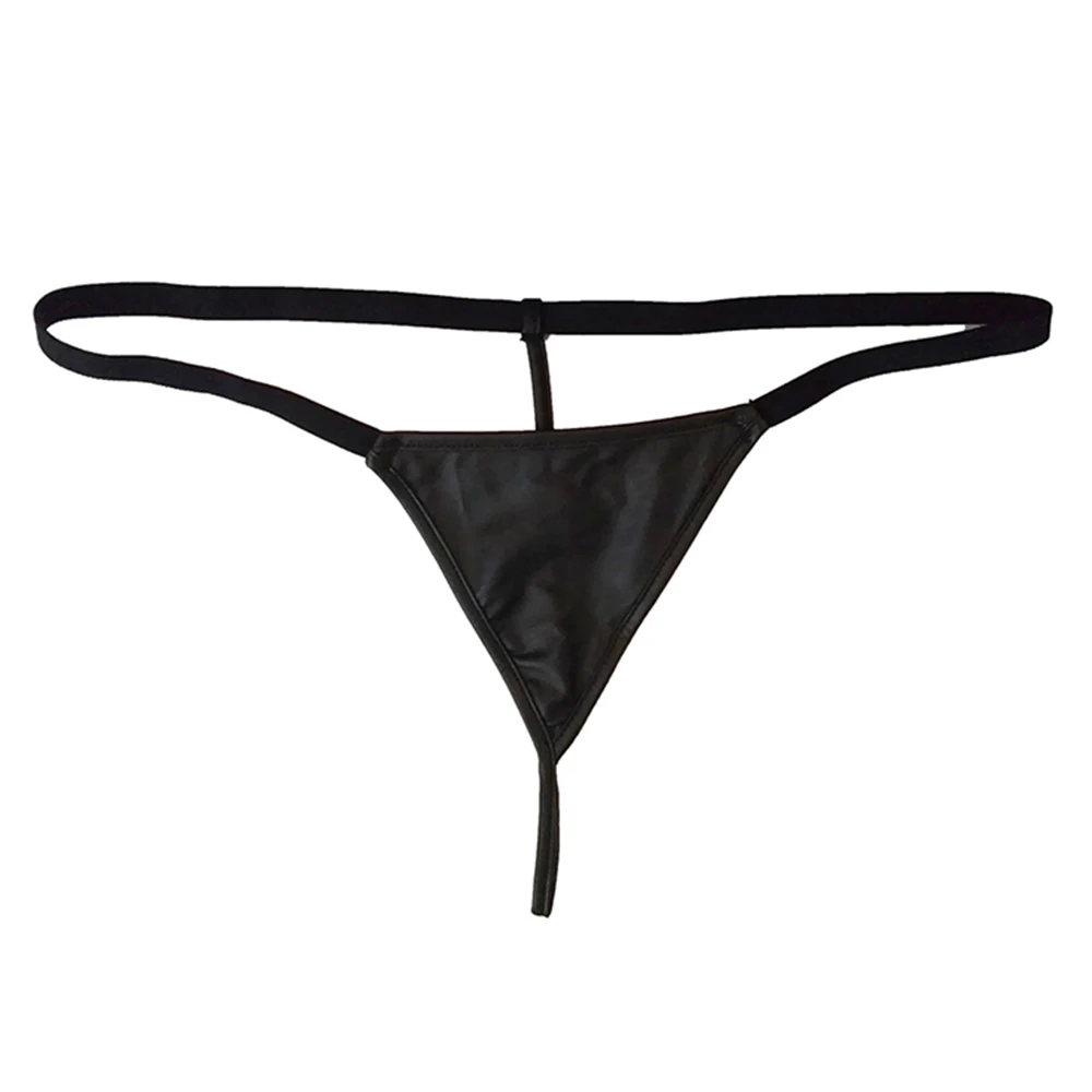 

Women Sexy G-strings Thongs Bikini 2021 Faux Leather Panties T-back Porn Mini Underwear 4XL Lingerie Invisible Femme Briefs