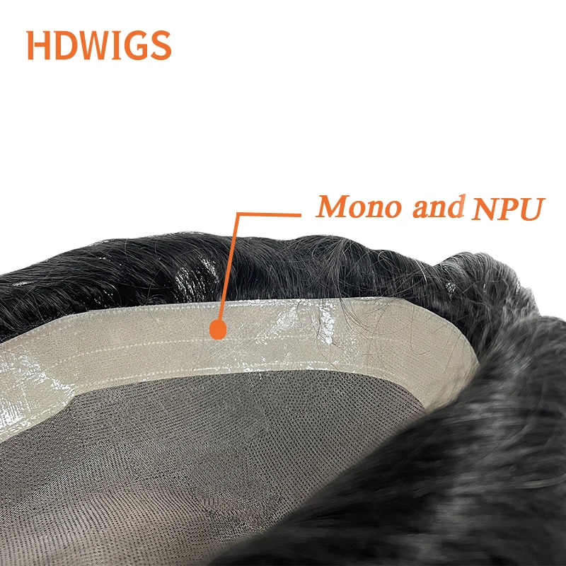 Afro Men's Capillary Prothesis Water Curly Man Toupee Indian Human Hair System Units 25mm Curl Human Hair Toppers Natural Color