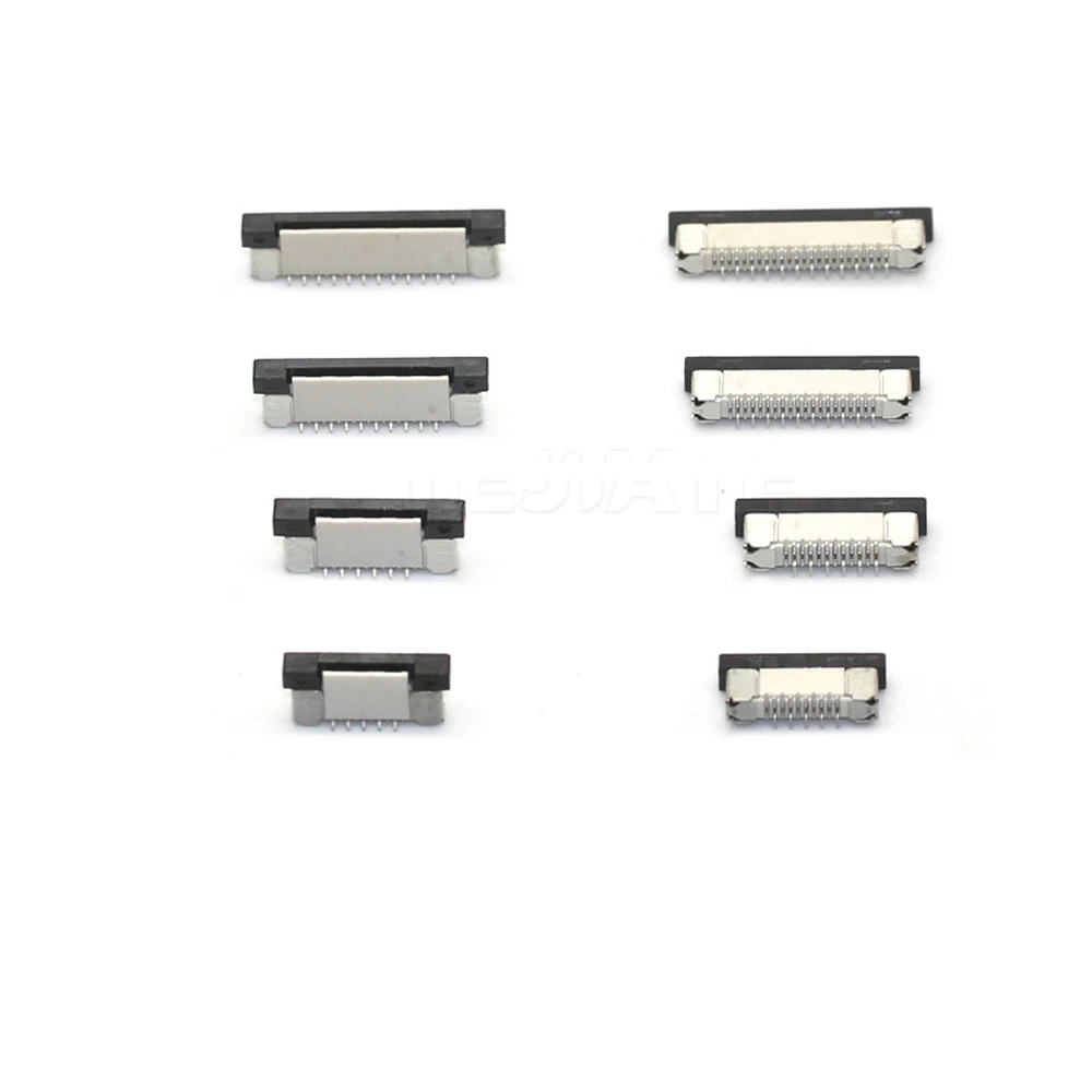 10pcs FFC FPC socket 0.5mm 4/6/7/8/9/10/12/14/15/16/20/22/24/26/28/30/34/40/45/50/54/60 Pin Vertical Type Ribbon Flat Connector