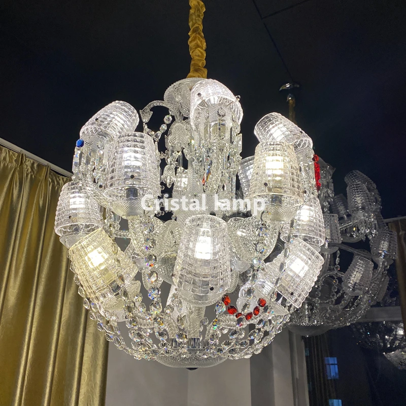 Ball Round Ceiling Crystal Chandelier Pendant Lights for Room Kitchen Restaurant Hotel Hot Sale Hanging Crystal Chandelier