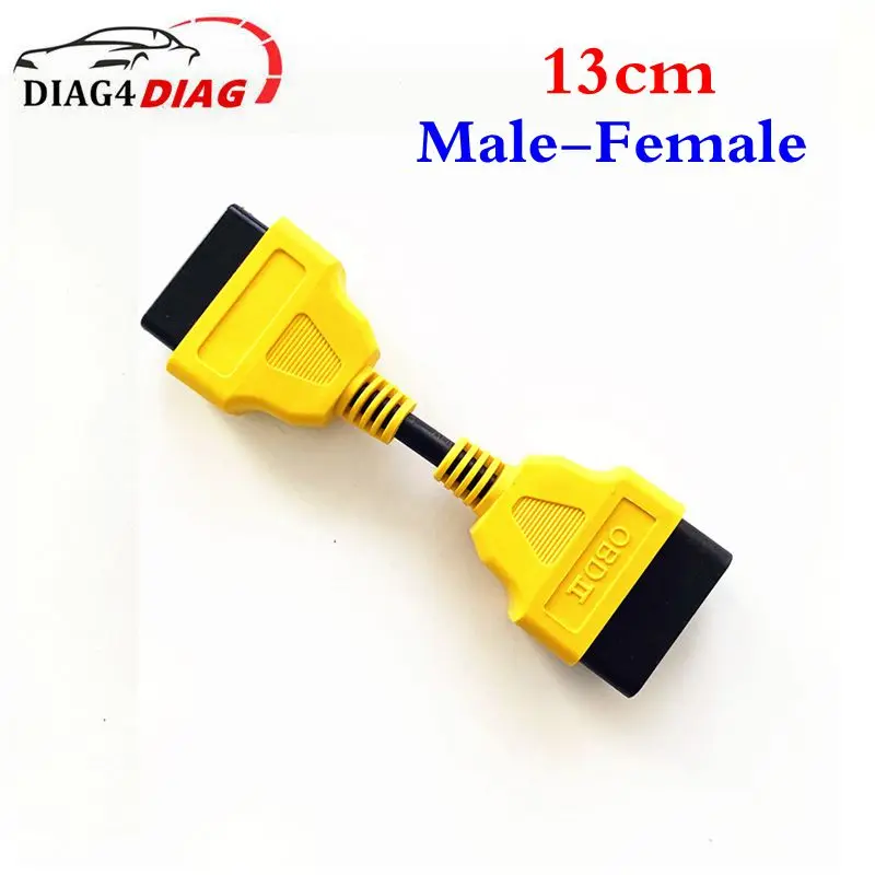 16pin Car OBD2 Extension Cable 13CM /30 CM obdii Connector Interface 16 pin Male to Female OBD 2 Adapter 50cm Dual Y Splitter