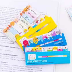 1pcs Cartoon Cat Animal Memo Pad Paper Sticky Notes Self-Adhesive Label Stickers Bookmark Kawaii Stationery Memo Sheets