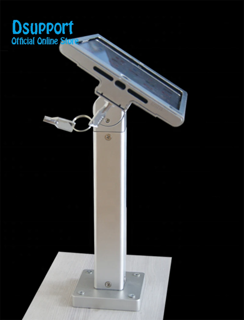 Suporte de parede para ipad mini 12345, braço de metal bloqueado para segurança e proteção de tablet