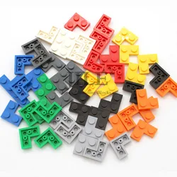 100pcs MOC DIY Building Blocks Thin Bricks Plate 2x2 Dots Corner Educational Creative Size Compatible with 2420 Plastic Toys
