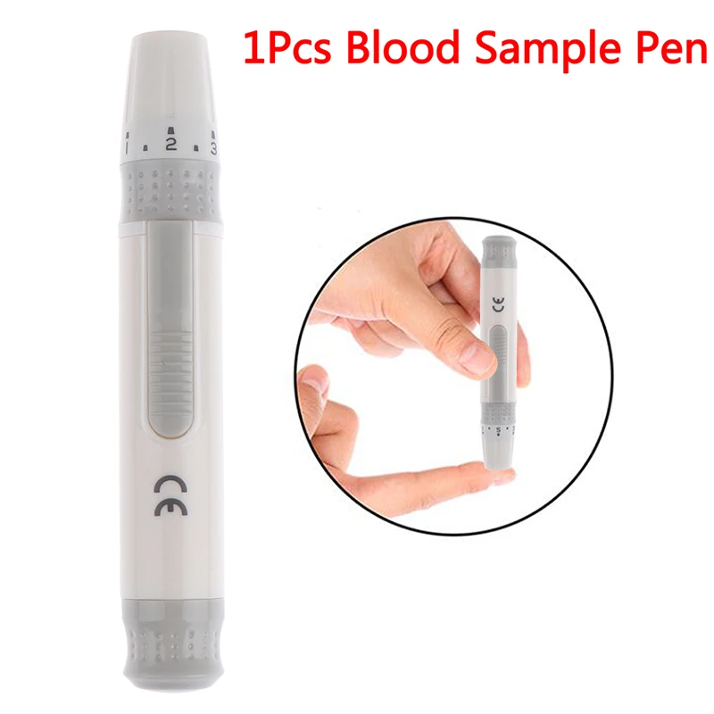 

1pcs Adjustable Depth Blood Sampling Glucose Test Pen for Diabetics Blood Collect Lancet Pen Lancing Device