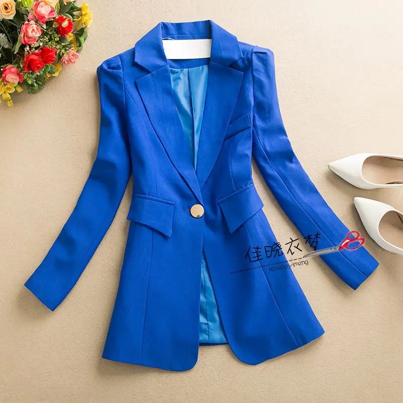 New arrival auutmn Profession ol small suit women notched slim office lady blazer