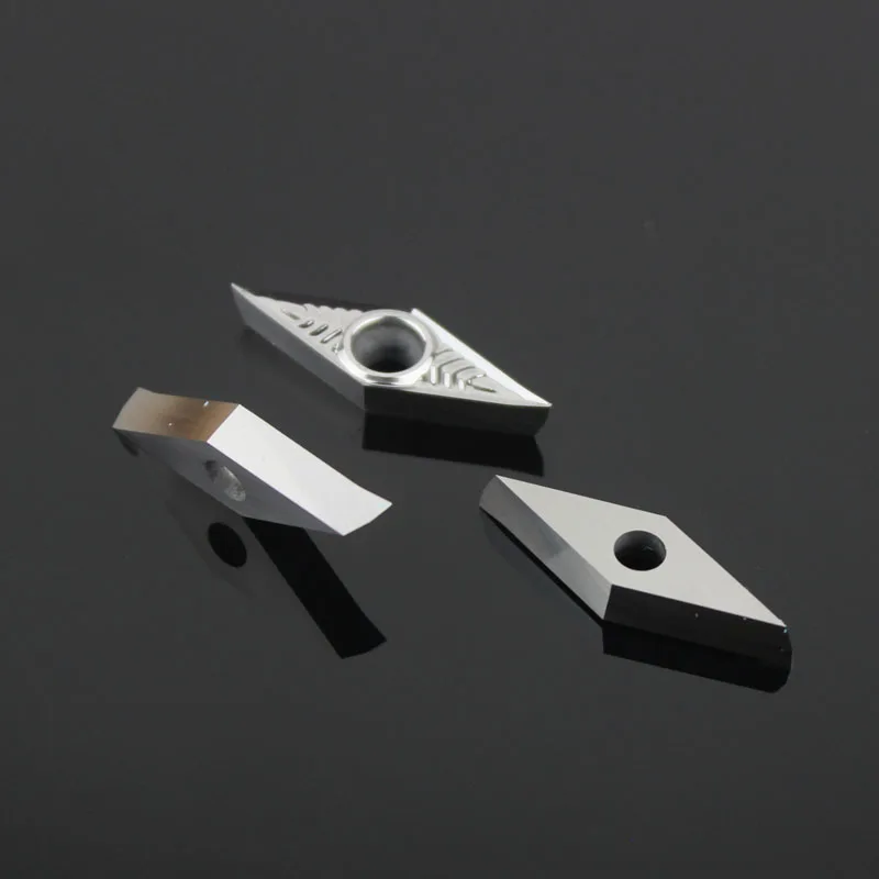 VCGT160402-AK VCGT160404 R08 R12 Enternalเครื่องกลึงโลหะเครื่องมือแทรกใบมีดหมุนตัดสำหรับอลูมิเนียม/ทองแดง/ไม้