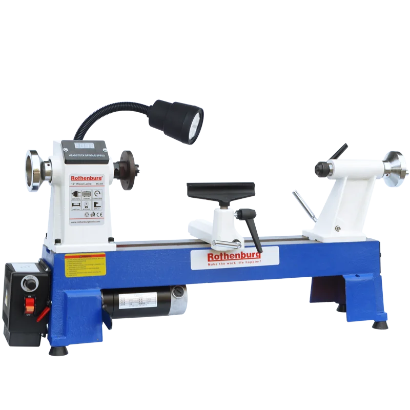 Unlimited Gearbox Wood Lathe Miniature Bench Lathe Household Stepless rotary lathe machine Wood rotary machine s1/550w