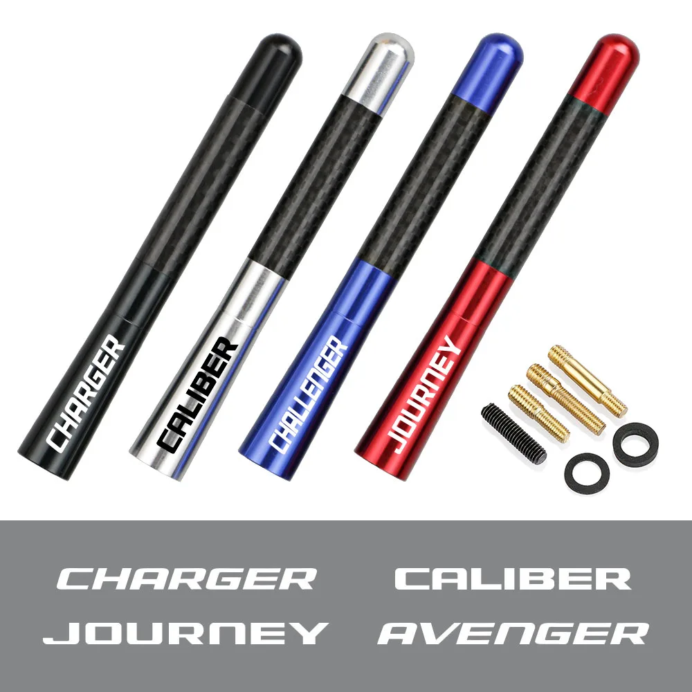 12cm Carbon Fiber Radio Car Antenna Aerial For Dodge Avenger Caliber Caravan Challenger Charger Durango Journey Auto Accessories