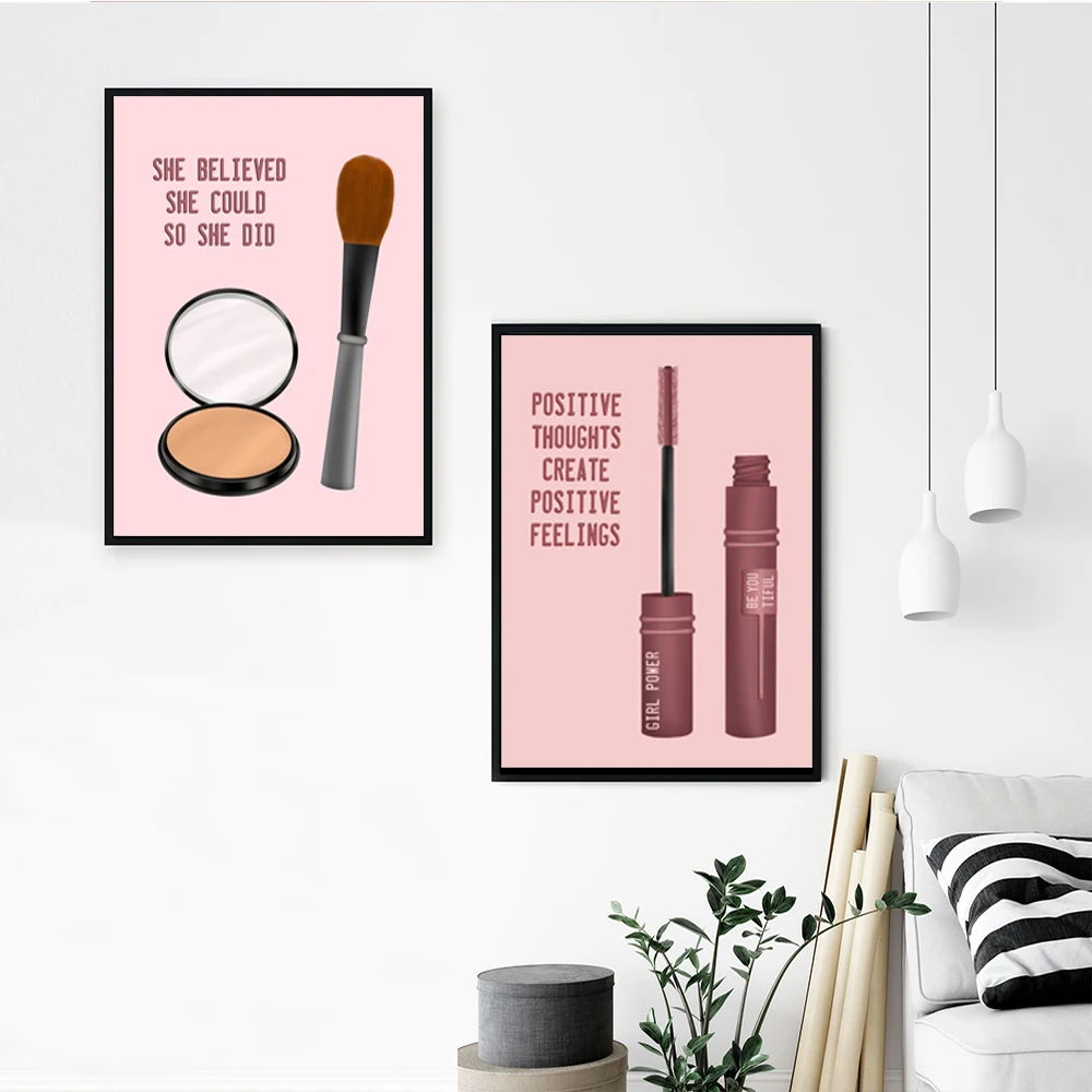 Self Affirmation Posters Prints Feminist Strong Girl Boss Inspirational Quotes Wall Art Canvas Painting Living Room Home Decor