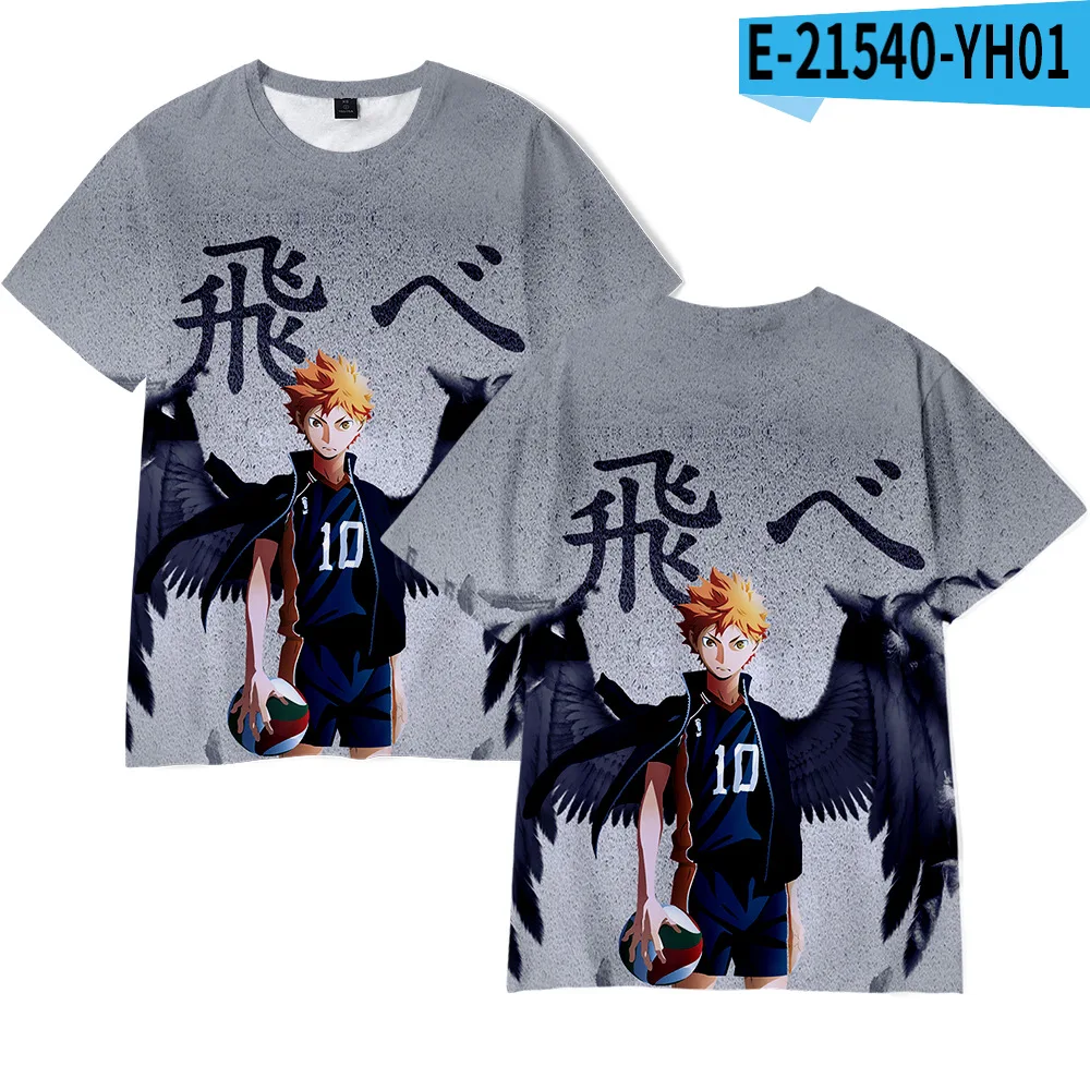 Anime Haikyuu 3D T Shirts 캐주얼 보이 소녀 키즈 패션 Streetwear 인쇄 된 티셔츠 만화 남성 여성 어린이 Cool Tops Tee