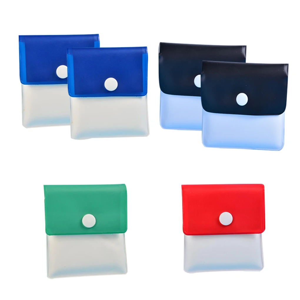 Bolsa de Cenicero de bolsillo portátil, monedero de PVC reutilizable para coche/hogar, 7,8x8cm, 6 unidades