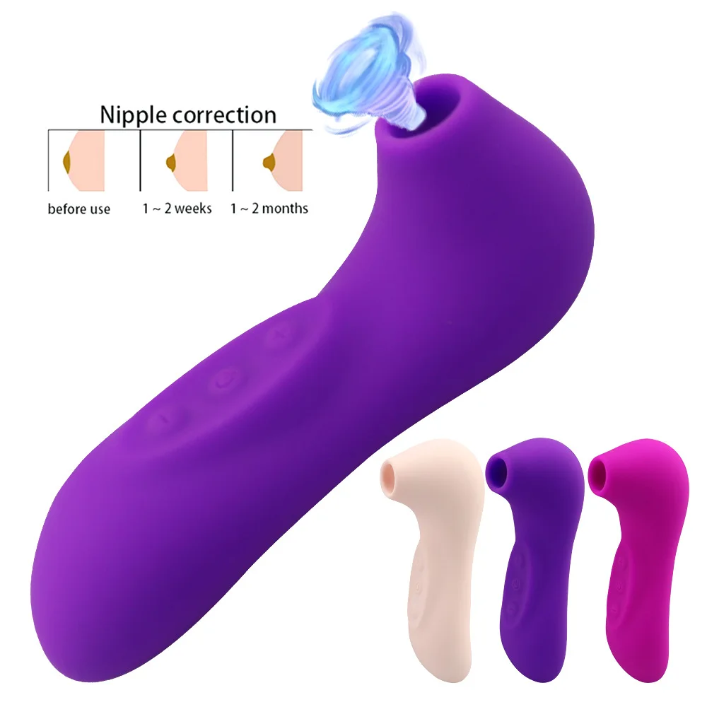 Silent Clit Sucker Vibrator Vagina Nipple Sucker Toy for Women Blowjob Clitoris Stimulator Masturbator Etotic Suction Sex Toys