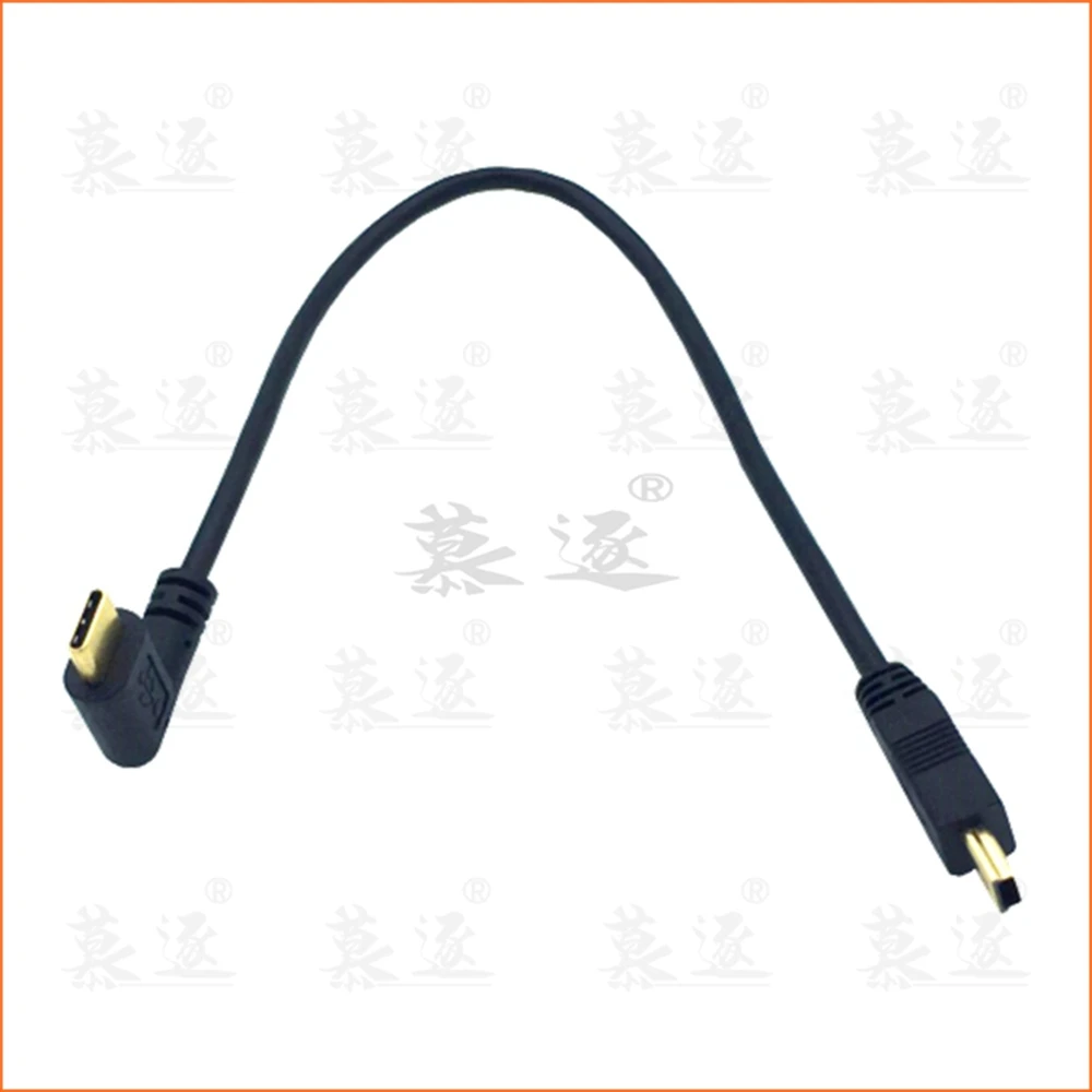 Micro Mini USB Kabel 5Pin Stecker auf Stecker USB 3,1 Typ C Ellenbogen zu Mini Micro USB 2,0 OTG Daten adapter Konverter Ladekab