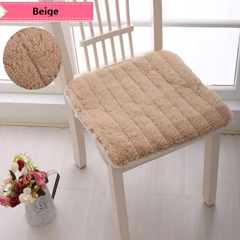 Solid Plush Fabric Cushions Seat Cushion For Chair Sofa Home Office Dormitory Bar Decoration Square Chair Seat Pad 40x40/45x45cm