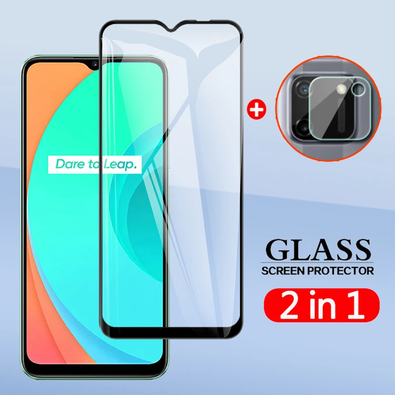 2 In 1 Back Camera Lens Film & Screen Protector Protective Tempered Glass For Oppo Realme C11 RealmeC11 6.5