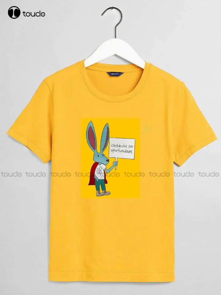 New Bunny With A Sign Rick Flag T-Shirt Replica Of The Yellow Rick Flag T-Shirt Womens Crewneck Tshirt