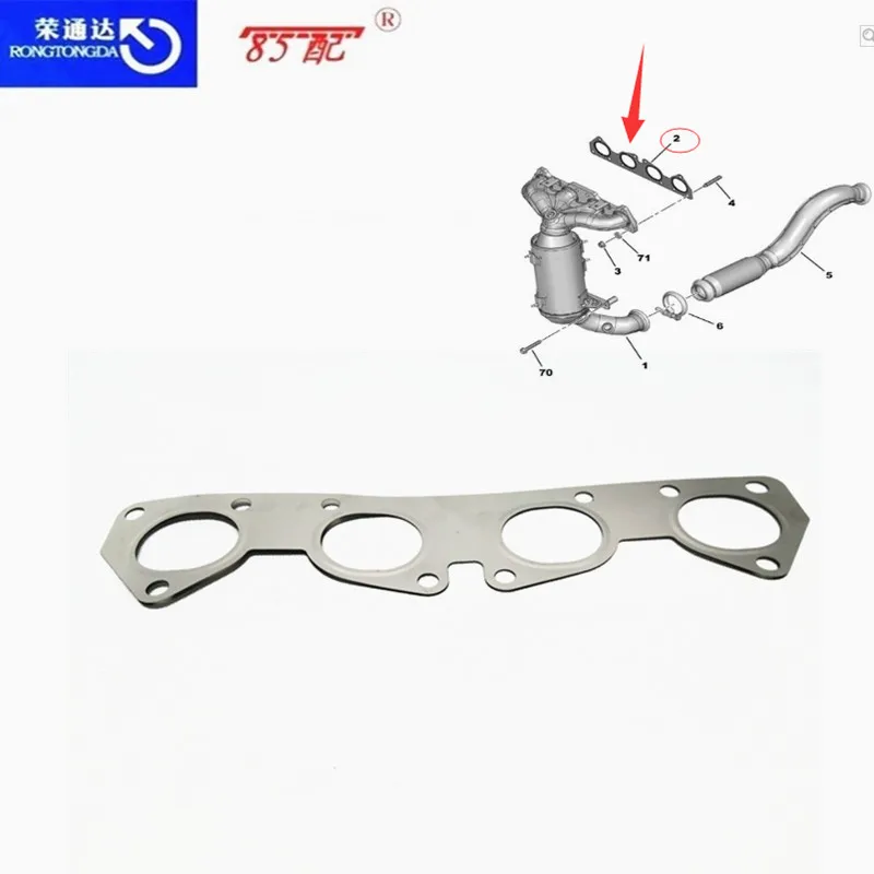 

Exhaust manifold gasket 9675789080 For Peugeot 408 For Citroen C4L For DS 5LS