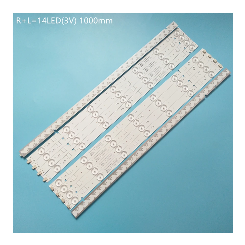 100% New 10pcs/Kit LED strips for RCA 50 TV RLDED5078A F PROSCAN 50 TV PLDED5068A B 303CX500031 303CX500032