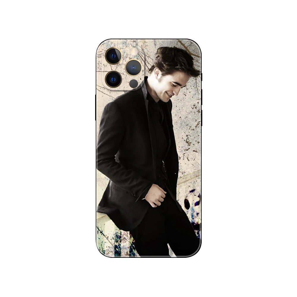 Black tpu case for iphone 5 5s se 6 6s 7 8 plus x 10 XR XS 11 12 13 mini pro MAX back cover Robert Pattinson Twilight Vampire