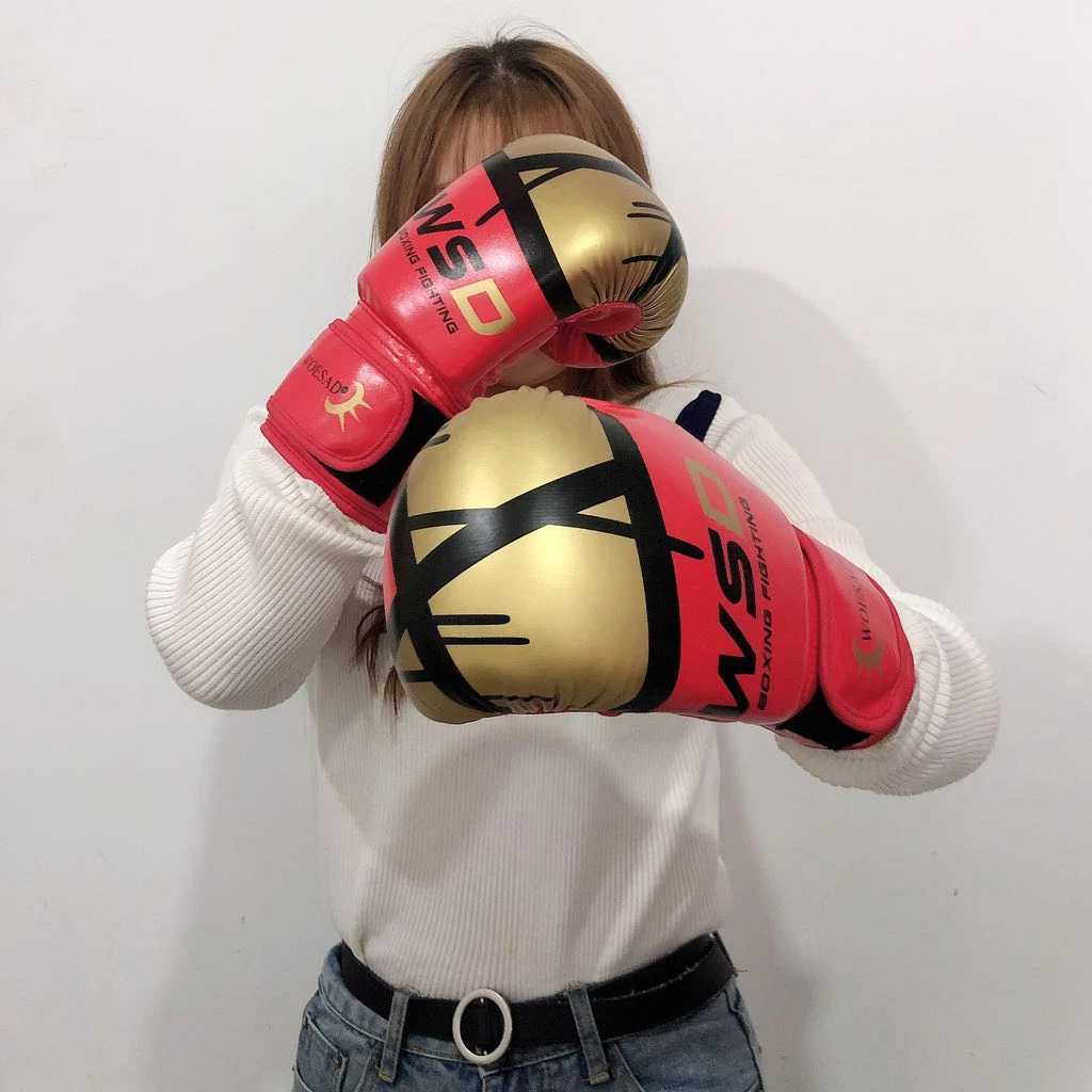 MMA Kick Boxing Gloves Men Women PU Karate Muay Thai Guantes De Boxeo Free Fight MMA Sanda Training Adult Kid Equipment перчатки