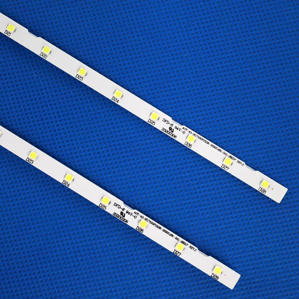 LED Backlight Strip(2) for Samsung 43NU7100 UE43NU7100 UN43NU7100 UE43NU7100U AOT_43_NU7100F UE43NU7120U UE43NU7170U BN96-45954A