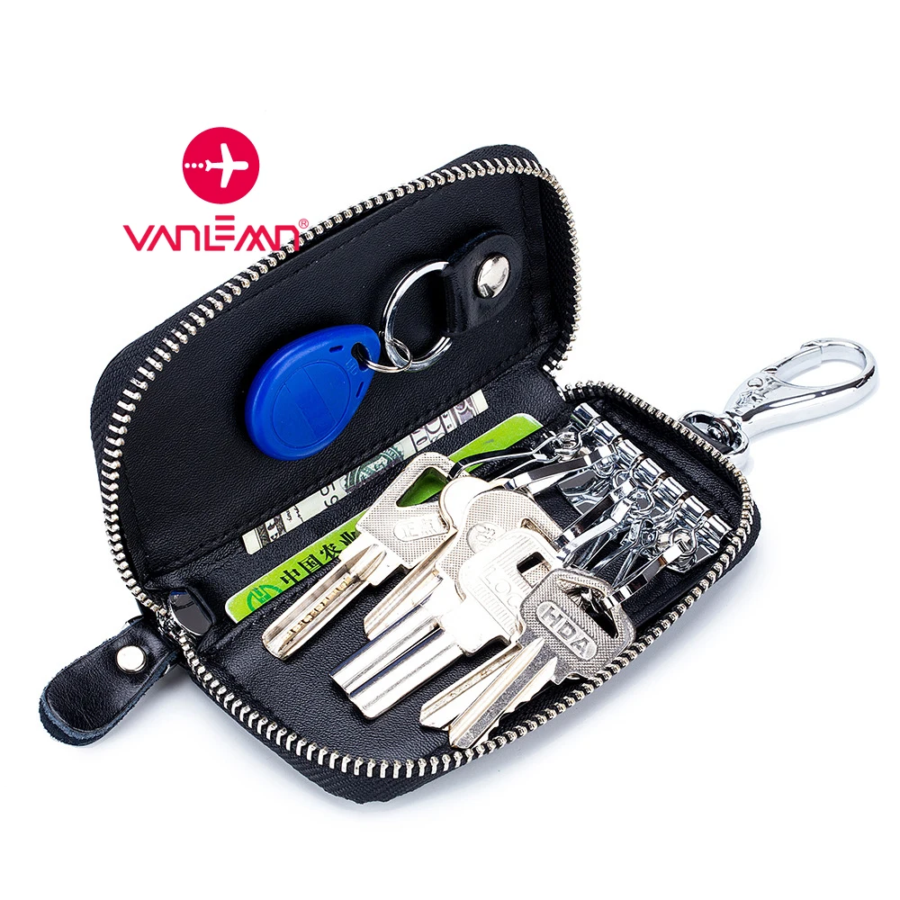 Key Wallet Men Car Key Holder For Women Genuine Leather Keys Organizer Housekeeper Key Pouch Luxury Designer Keychain Pouch Male