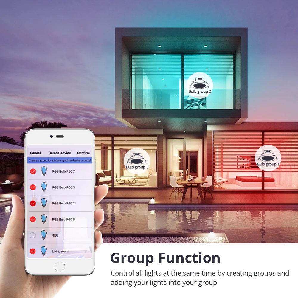 Zemismart Zigbee Smart LED Decke Licht RGBCW Dimmbare Downlight Tuya SmartThings App Alexa Google Home Sprach Dekorative Lampe