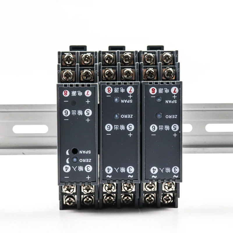 0-75mv -10-10V Input Signal Isolator 0-5KΩ Signal Spliter 4-20mA 0-10V Output PLC Signal Transmitter