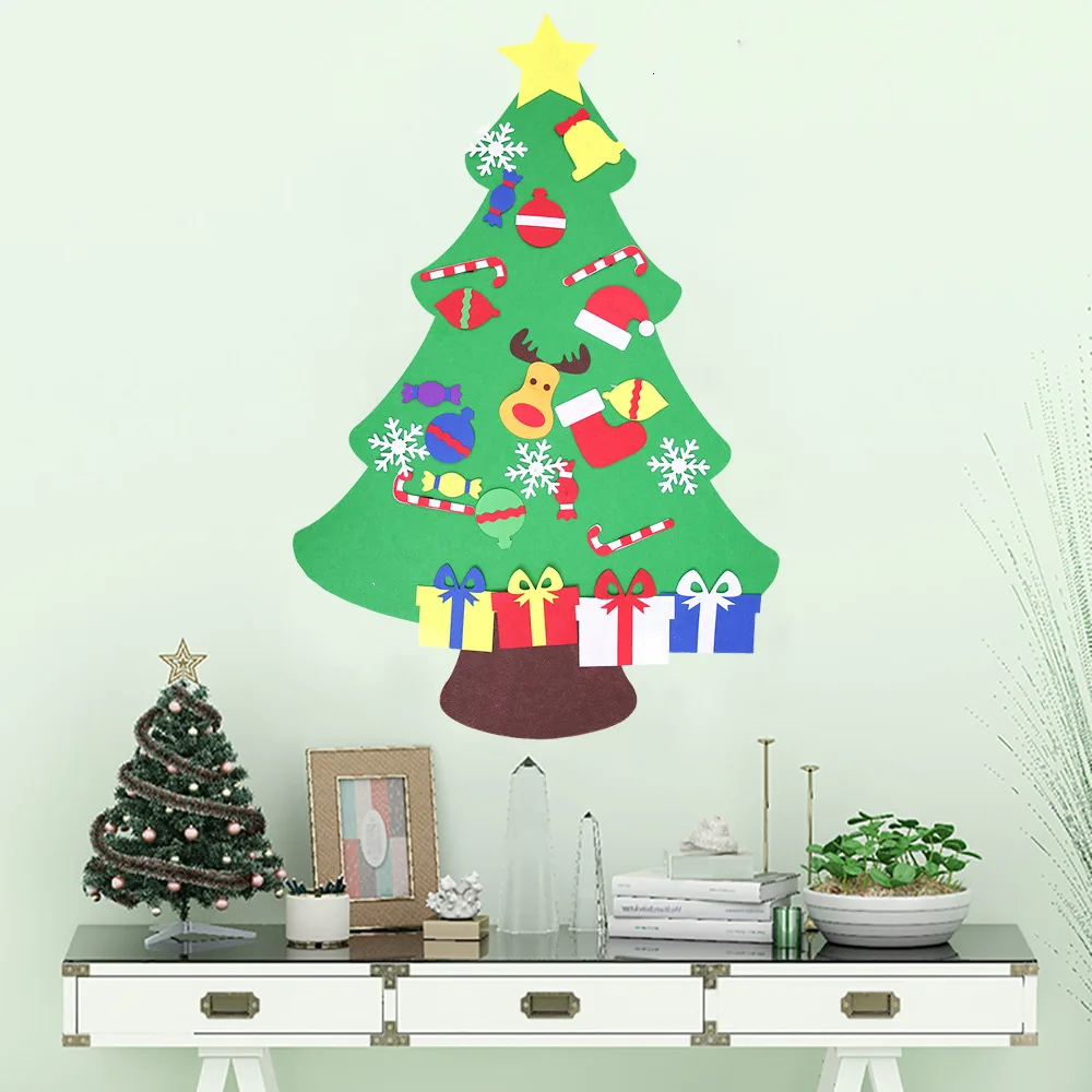 Decoration Articles Children Manual Alpinia Oxyphylla Diy Three-dimensional Christmas Tree Tuba Christmas Suspension Courtesy