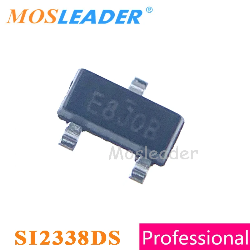 

Mosleader Si2338 SOT23 3000PCS Si2338DS Si2338DS-T1-GE3 N-Channel 6A 20V 30V Chinese goods High quality