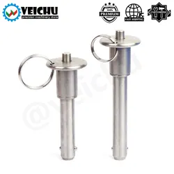 VCN110-pasador de liberación rápida, 1 piezas, todos los pasadores de localización de acero inoxidable, resortes, pasador de bloqueo de bola con botón y bola