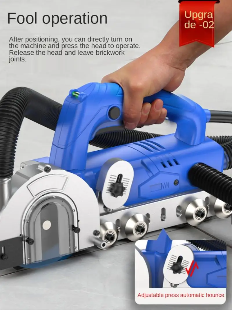 220V 1200W Household Electric Tile Gap Crevice Cleaning Machine Slotting Tool Tile Joint Cleaner Tile Joint Cleaning Machine