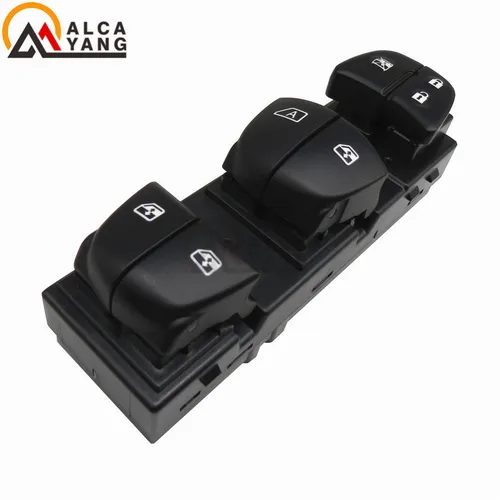 Imagen 2 del producto Interruptor de ventanilla eléctrica automática con lámpara naranja, interruptor de ventana principal/único/delantero derecho para Nissan Qashqai/Altima/Sylphy/Tiida/X-Trail