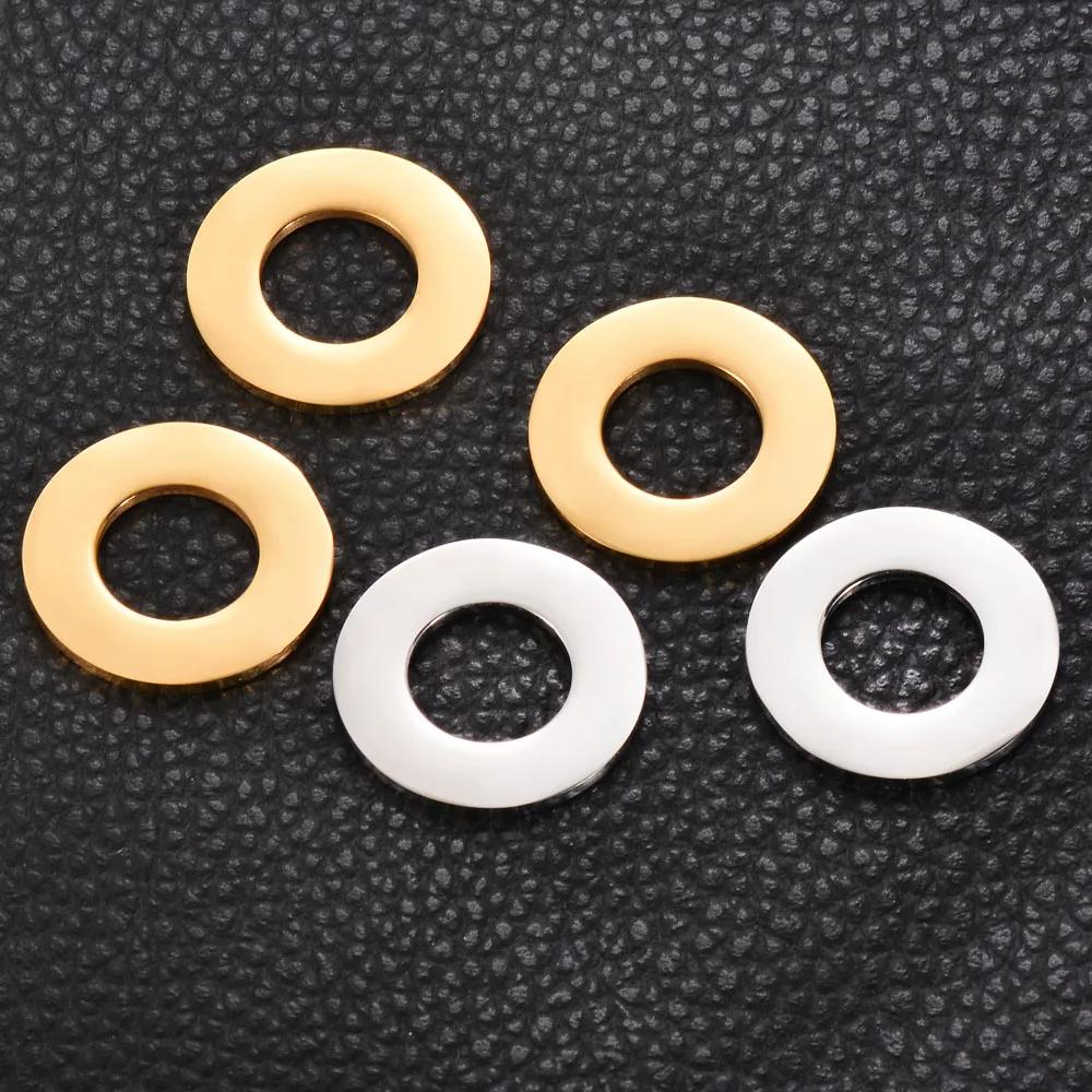 5pcs  25mm Hollow Round Disc Stamping Blank Tag Connector  Charms Findings DIY Crafts Jewelry Making Accessories